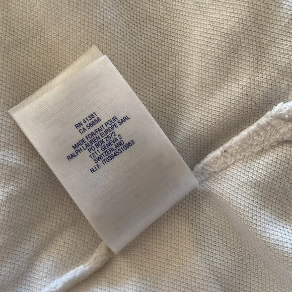 Ralph Lauren Teens Polo Shirt White AU14-16 Cotton Pre Owned GC - Picture 10 of 11